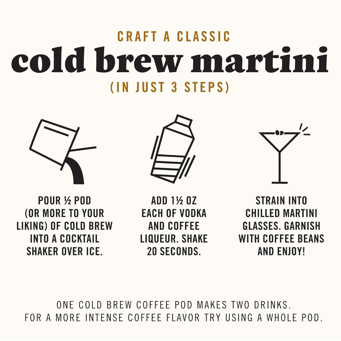 Java House Cold Brew Espresso Martini Mix, Ready to Use Liquid Coffee Concentrate