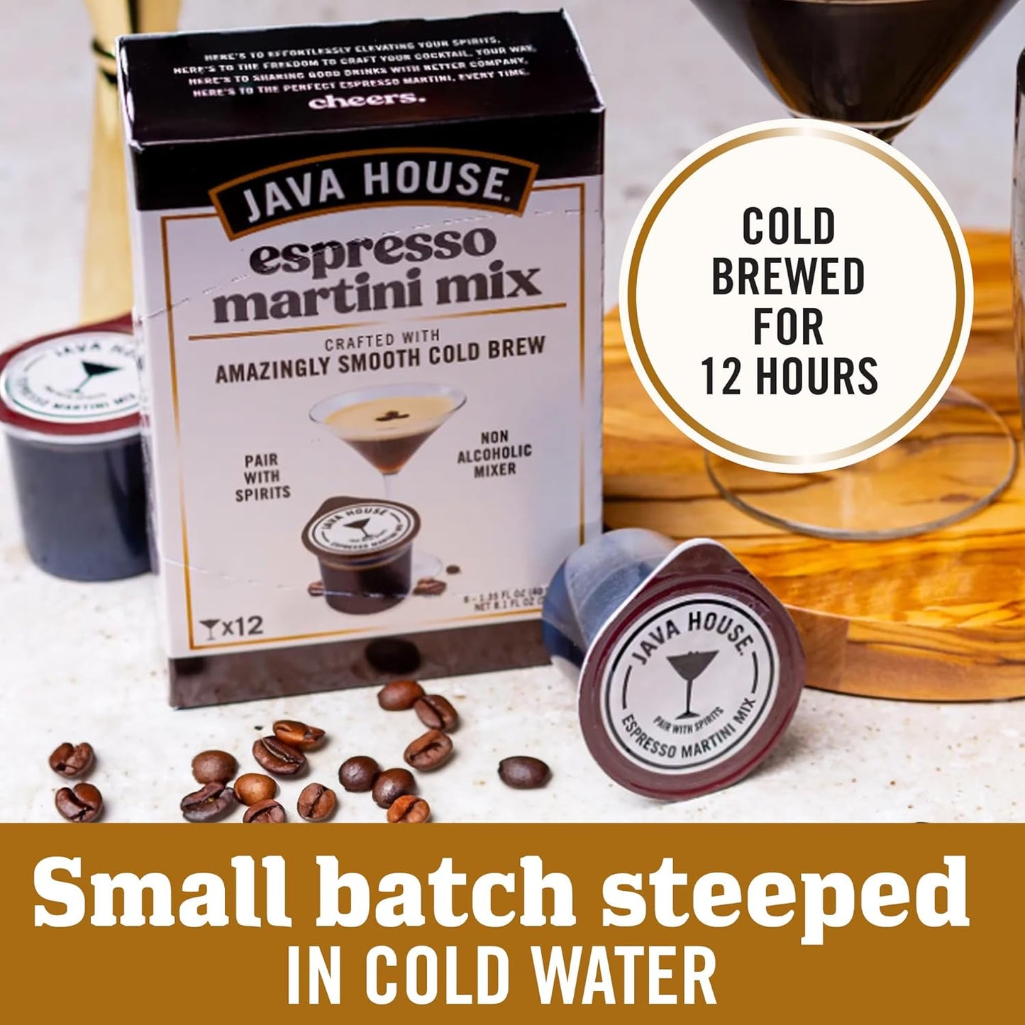 Java House Cold Brew Espresso Martini Mix, Ready to Use Liquid Coffee Concentrate