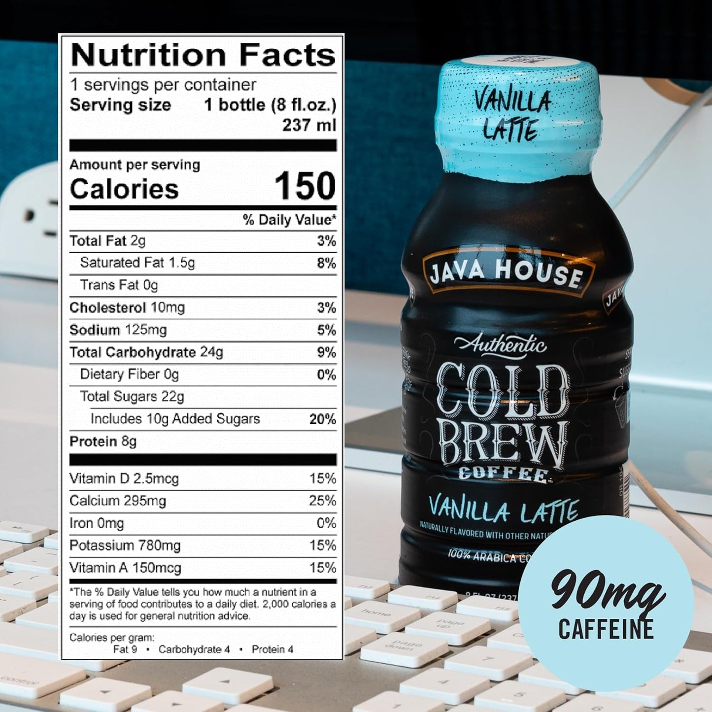 Java House Cold Brew 8oz Ready to Drink Bottles