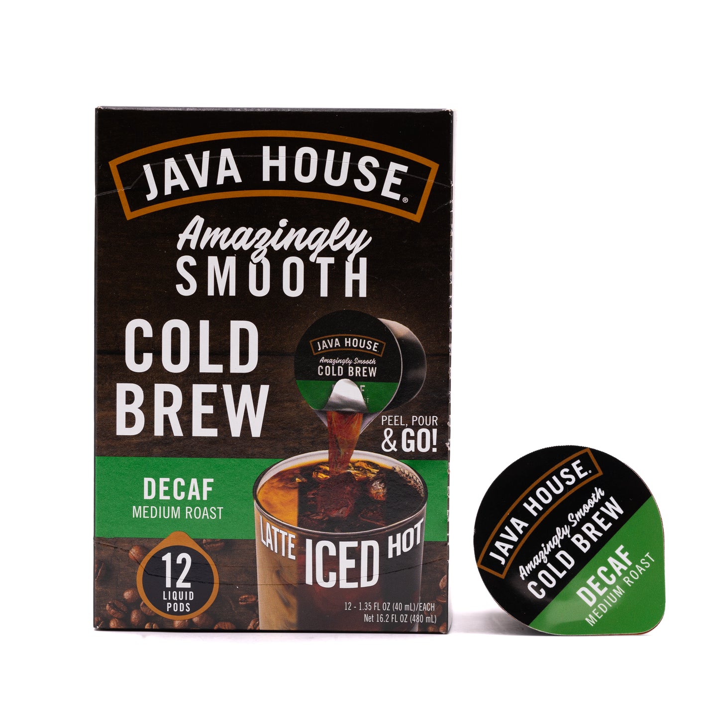 Java House Decaf Cold Brew Coffee Pods