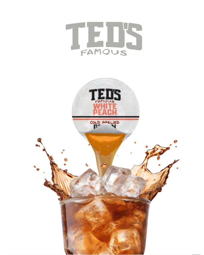 Ted's Famous White Peach Cold Brewed Green Tea