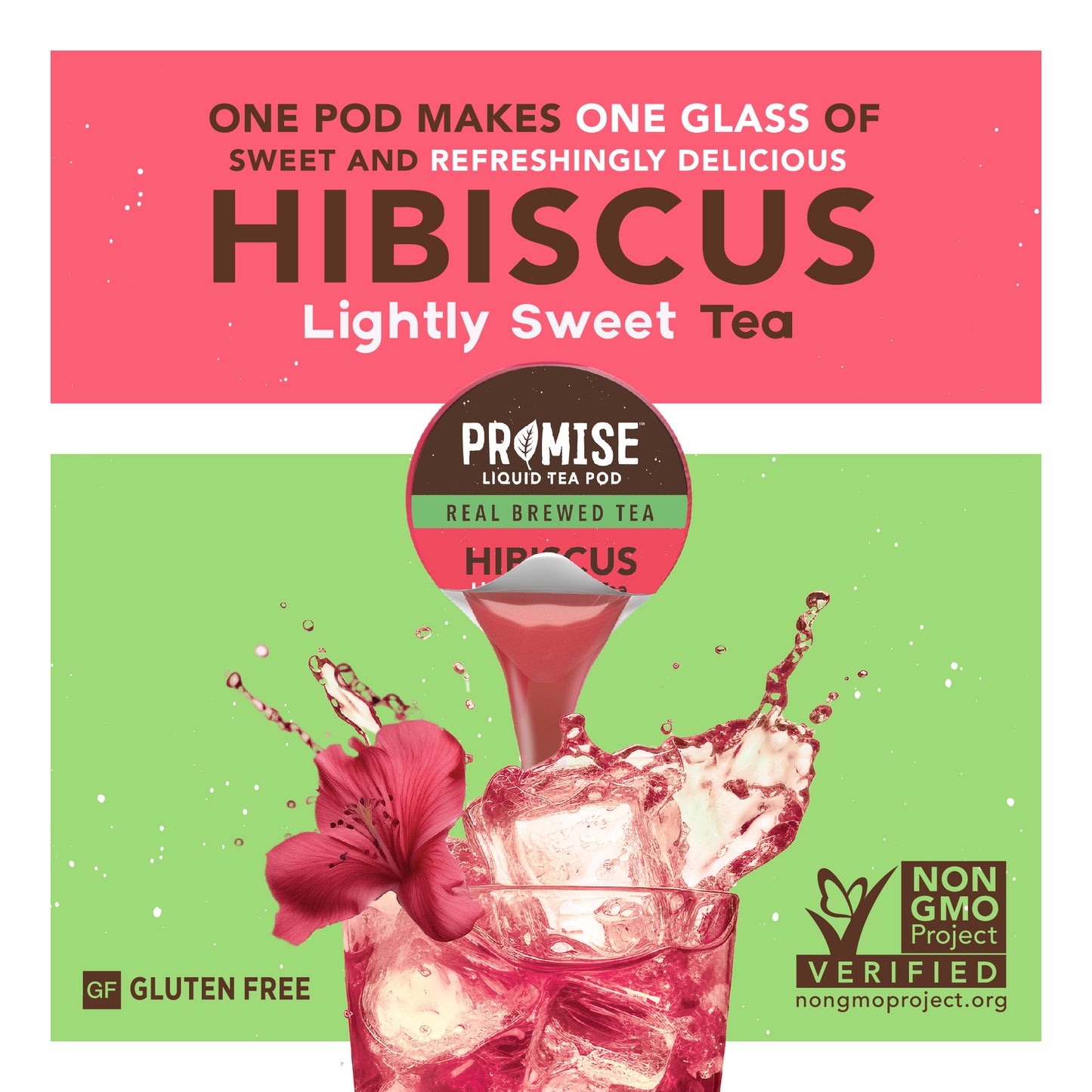 Promise Hibiscus Lightly Sweet Real Brewed Tea