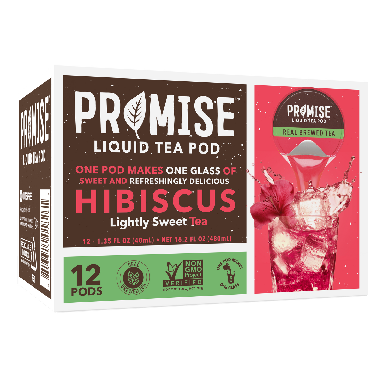 Promise Hibiscus Lightly Sweet Real Brewed Tea