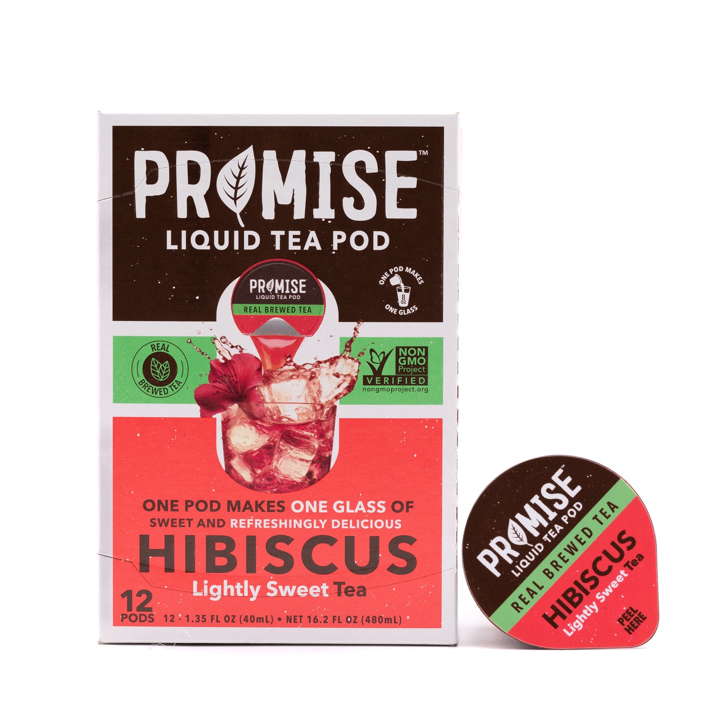 Promise Hibiscus Lightly Sweet Real Brewed Tea